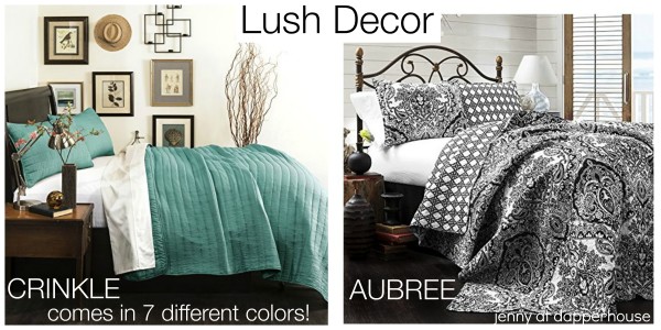 LUSH DECOR bedding comforters curtains pillows sets and more at fine retailers and online at affordable prices to beautiful your home the Crinkle and Abree are my favs @dapperhouse