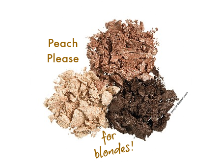 peach please eye shadow for blondes #beauty @dapperhouse #cosmetics