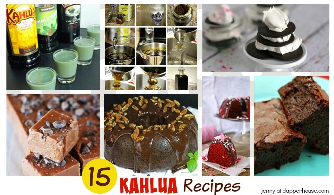 15 Kahlua Recipes from shots to cakes and all delicious @dapperhouse #recipe #alcohol #kahlua