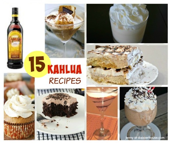 15 Kahlua recipes to celebrate February 27th is Kahlua Day!(or any day)  jenny at dapperhouse #recipe #alcohol