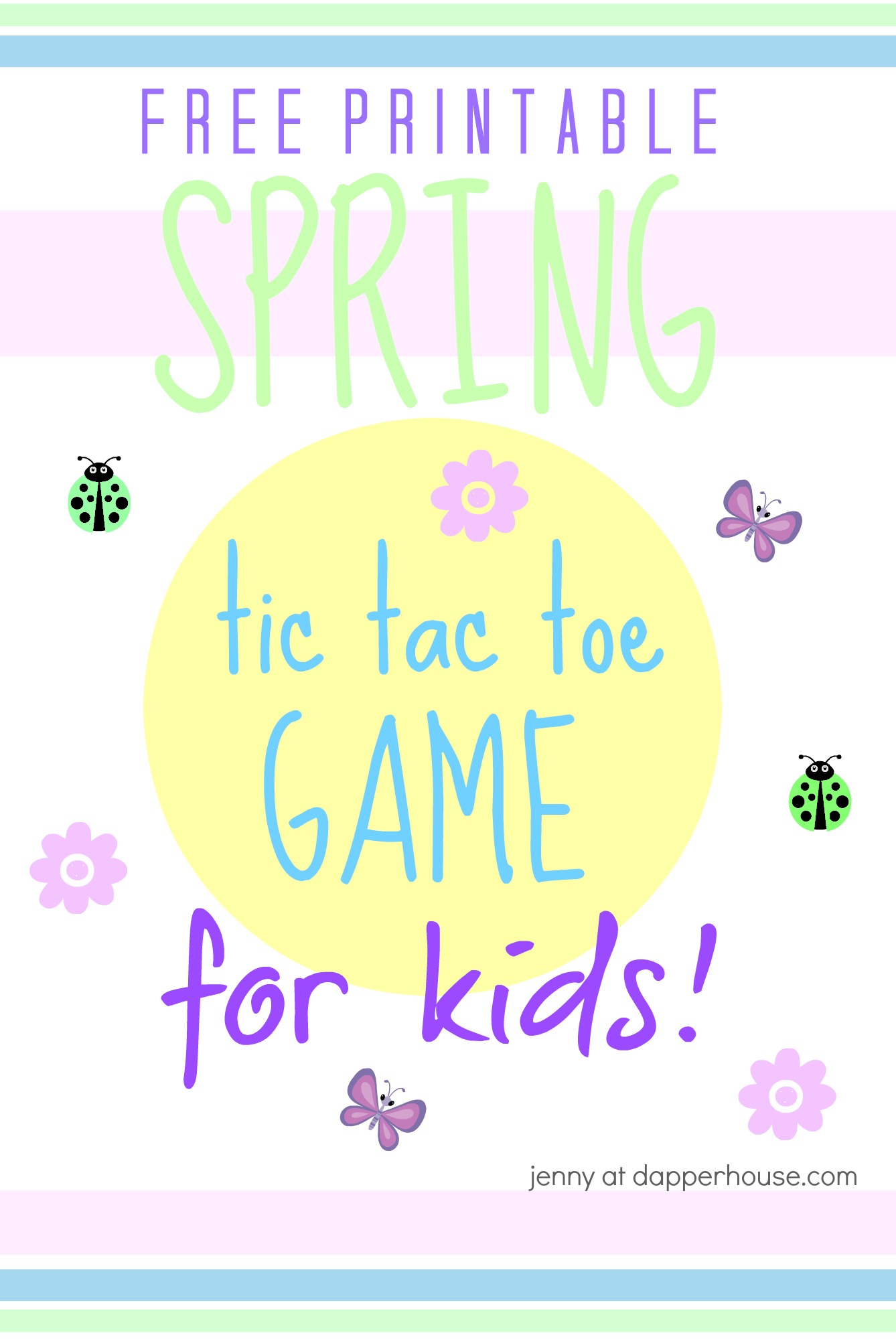 Summer Tic-Tac-Toe - Free Printable Game for Kids - Childhood Magic