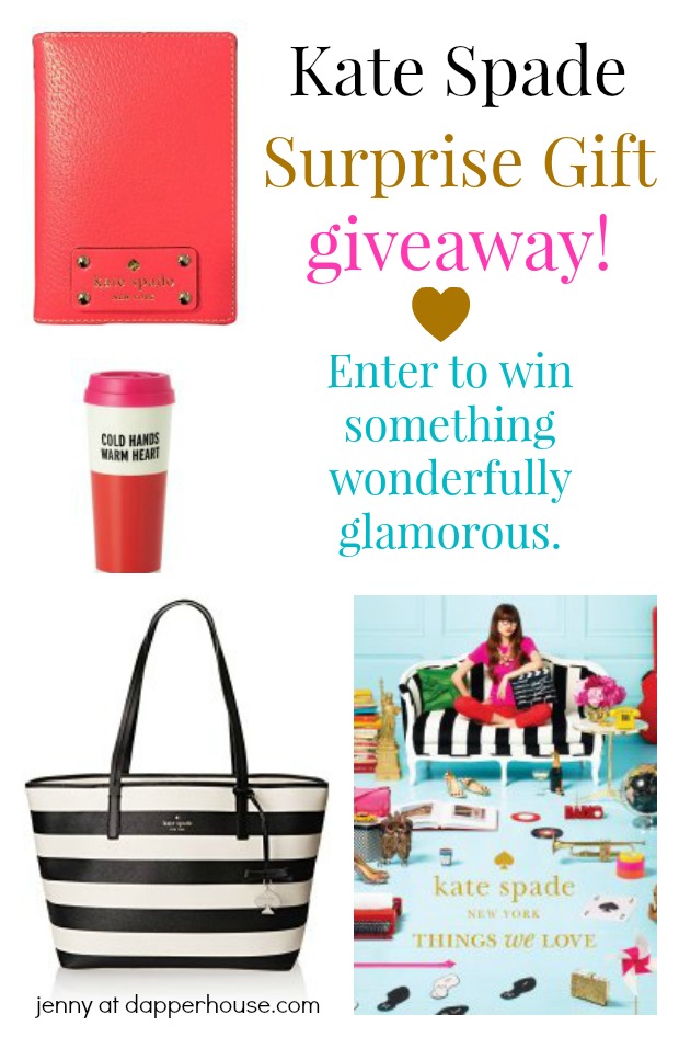 Kate Spade surprise gift giveaway enter to win from jenny at dapperhouse