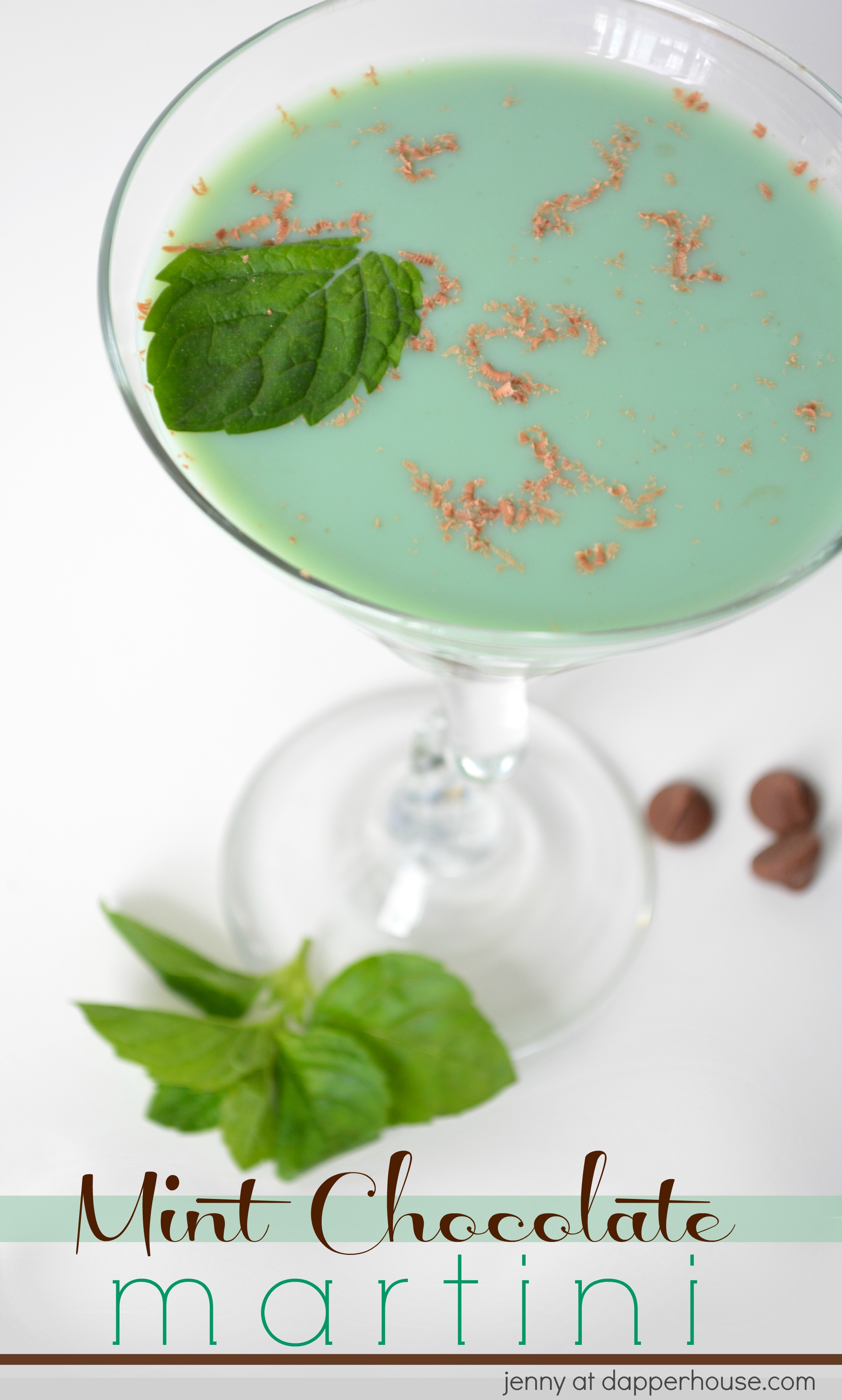 Mint Chocolate Martini Recipe from jenny at dapperhouse