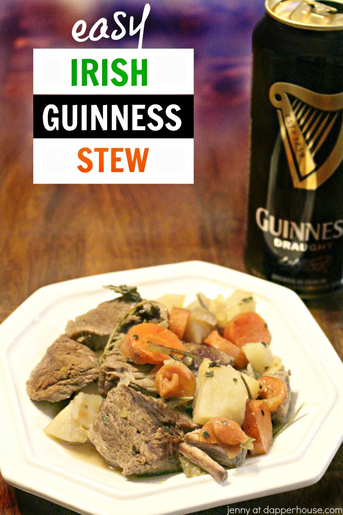 easy Irish Guinness Stew recipe for St. Patrick's Day or any day from jenny at dapperhouse