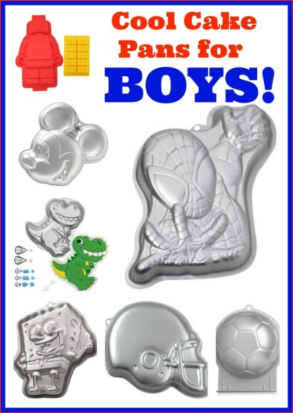 DIY Cool cake pans for boys - decorate your party cake - jenny at dapper house