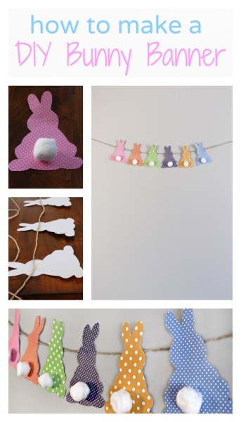 How to make a cute and esy DIY Bunny Banner - jenny at dapperhouse