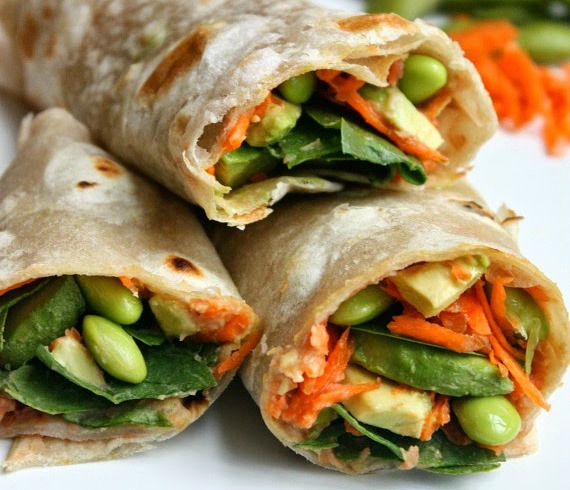 HummusEdamameVeggieWrap