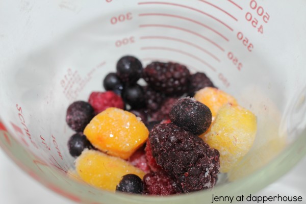 Mixed berries, pineapple and papaya have some incredible health benefits for aging in this smoothie from jenny at dapperhouse