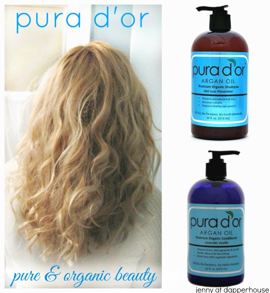 Pura d'or organic pure cruelty free argon oil shampoo conditioner hair - jenny at dapperhouse