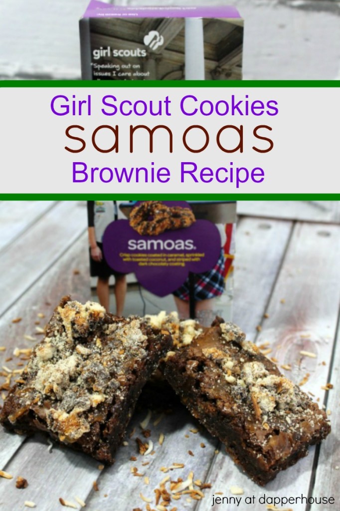 Samoa Brownie Recipe Girl Scout Cookies - jenny at dapperhouse