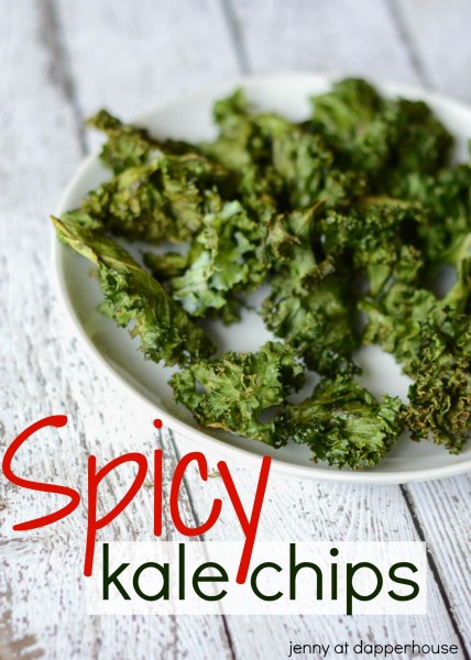 Spicy Kale Chips Recipe from jenny at dapperhouse - Frugal, fast, fresh and FUN !