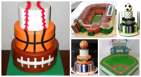 Sports themed cake on pinterest to inspire you to make your own creation!