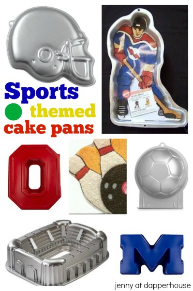 Sports themed cake pans are so much fun for celebrating your favorite teams - jenny at dapper house