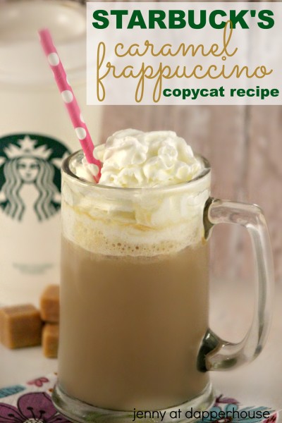 Starbuck's caramel frappuccino copy cat recipe - jenny at dapperhouse