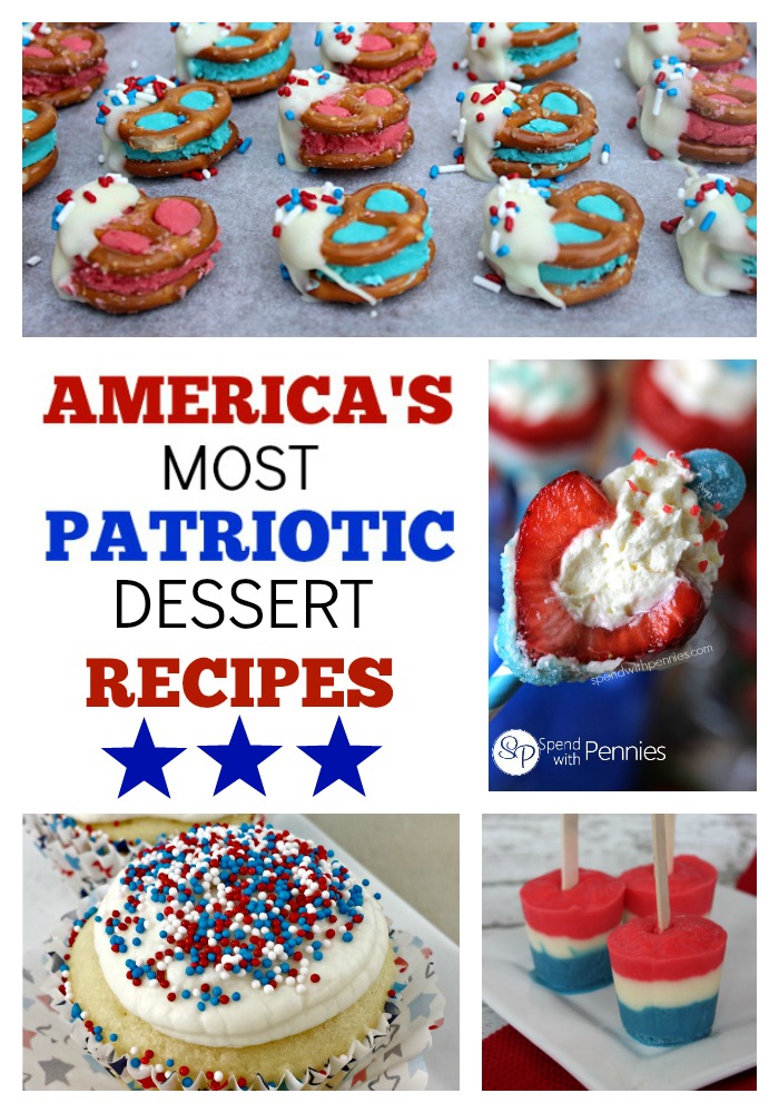 America's Most Patriotic Dessert Recipes EVER - from jenny at dapperhouse #MemorialDay #IndependenceDay #4thofJuly #military