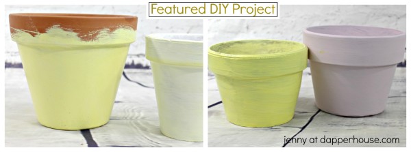 How to Rivive your old terra cotta pots into glamorous planters DIY - jenny at dapperhouse