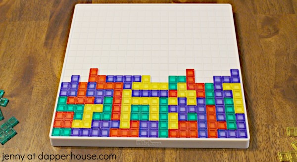 How to adjust BLOKUS for a new way to play and for younger kids to play - from jenny at dapperhouse #tetris #blokus learning game that improves memory