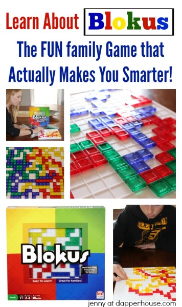 Learn about the Fun Family Game that Actually Makes You Smarter! #blokus from jenny at dapperhouse