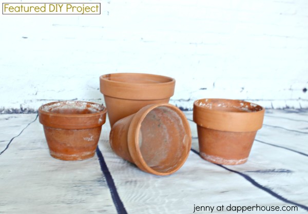 Take Terra Cotta Pots from Garbage to Glam with this DIY Project from jenny at dapperhouse