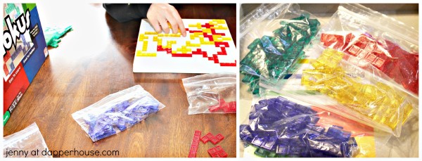 Tips and Tricks for playing the brain game Blokus from jenny at dapperhouse #familygamenight #memory