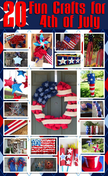 20 Best Crafts to Celebrate the 4th of July - jenny at dapperhouse - round up