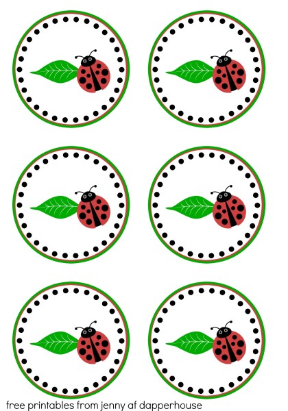 Free Printable Ladybug Party Supplies Jenny At Dapperhouse