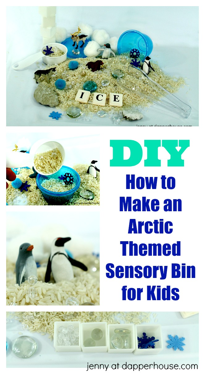DIY: Winter Sensory Bin - eLeMeNO-P Kids