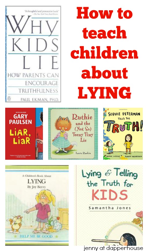 How to teach children about lying - Top Books about LYING - jenny at dapperhouse