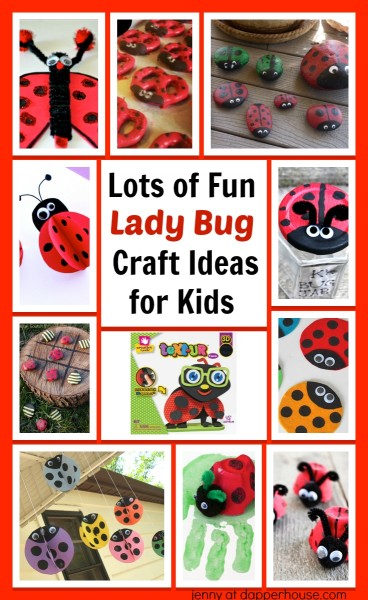 Lots of FUN Lady Bug Craft Ideas for Kids - jenny at dapperhouse