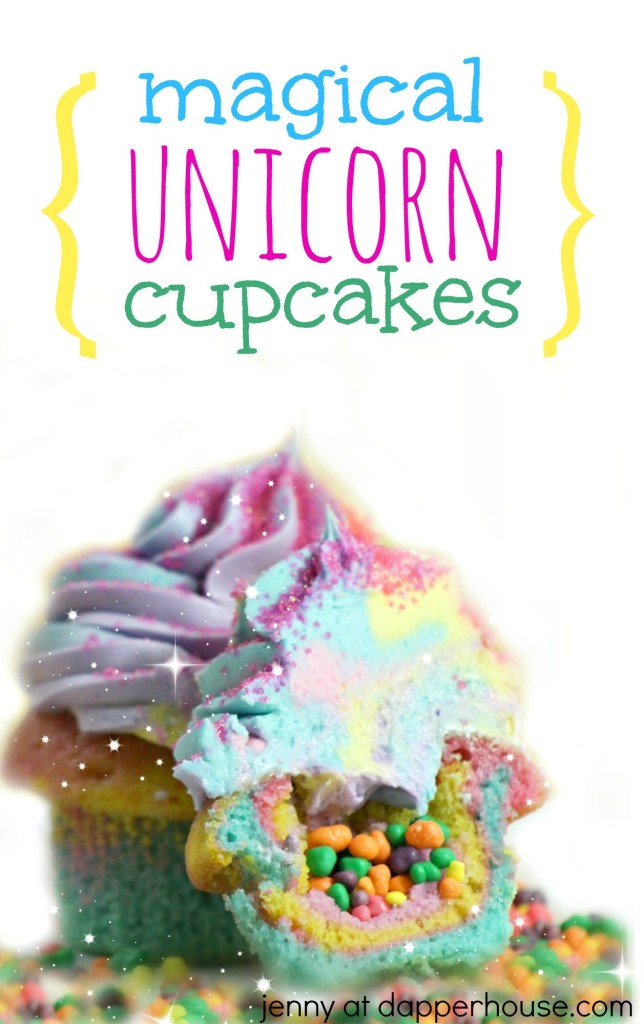 Magical Unicorn Cupcakes recipe - jenny at dapperhouse #rainbow #pastel #unicorn #magic #party #cupcakes #cake #frosting