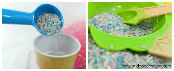 Montessori Sensory Learning Activity Themed Ice Cream Shop - jenny at dapperhouse