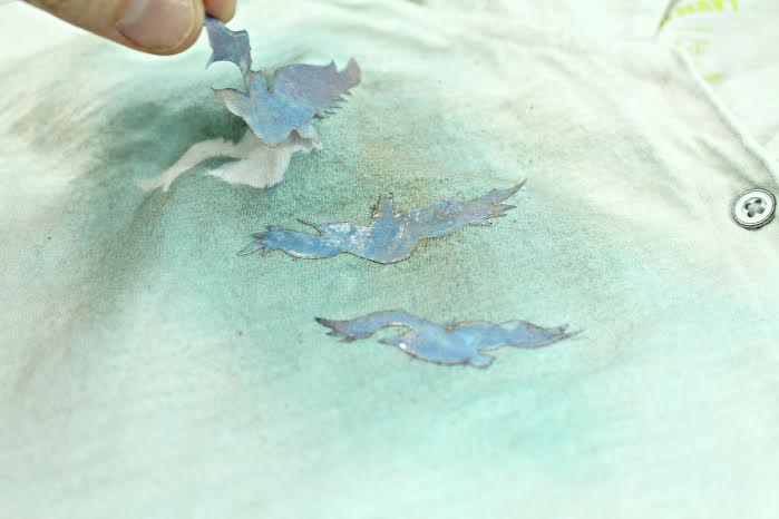 Step 5 - DIY DIVERGENT Tris Raven Tattoo Tee Craft Tutorial - jenny at dapperhouse