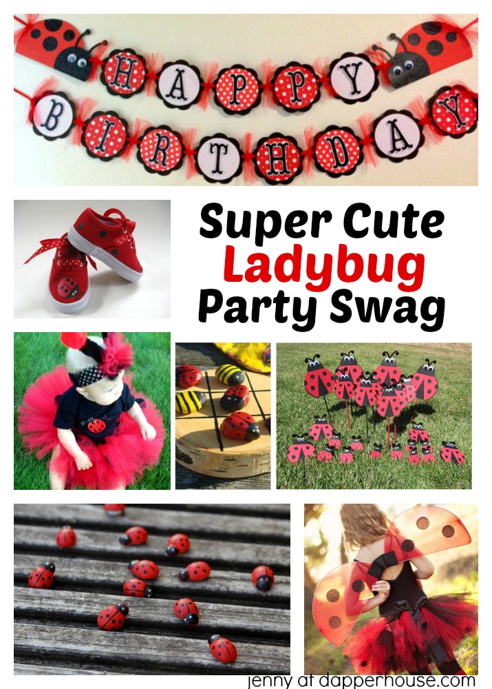 Super Cute Ladybug Party Swag - jenny at dapperhouse #etsy