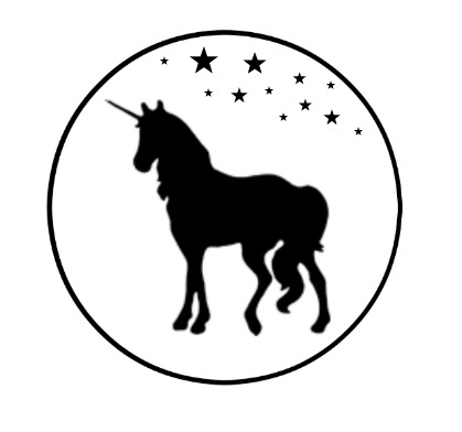 unicorn with stars