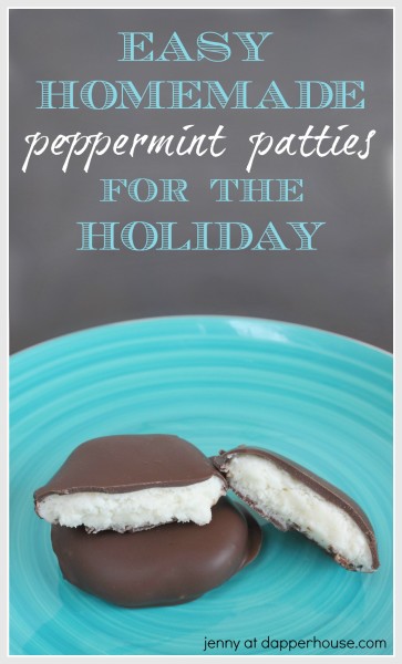 Easy Homemade Peppermint Patties for the Holiday's - recipe - jenny at dapperhouse