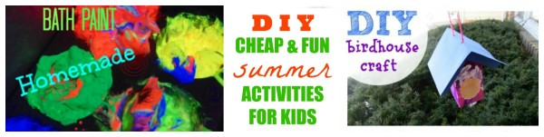 FUN CHEAP AND EASY DIY Crafts and activities to do with the kids this summer - jenny at dapperhouse