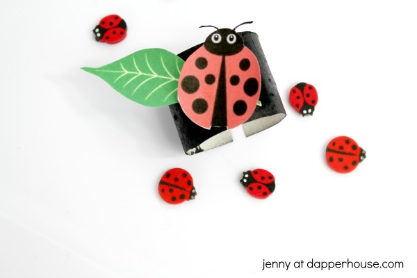 Ideas for ladybug themed bracelets for kids parties classroom - jenny at dapperhouse crafts