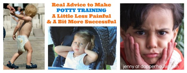 Real Advice to Make Potty Training a little lless painful and a bit more successful - jenny at dapperhouse