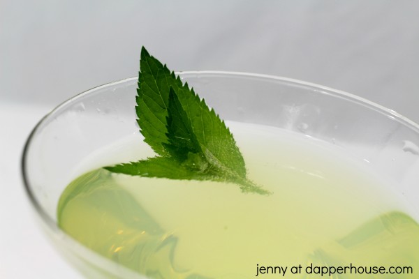 Skinny Drink Recipe - lemon mint martini - jenny at dapperhouse