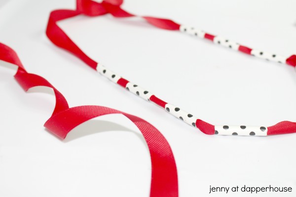 ladybug inspired DIY craft necklace for kids - jenny at dapperhouse