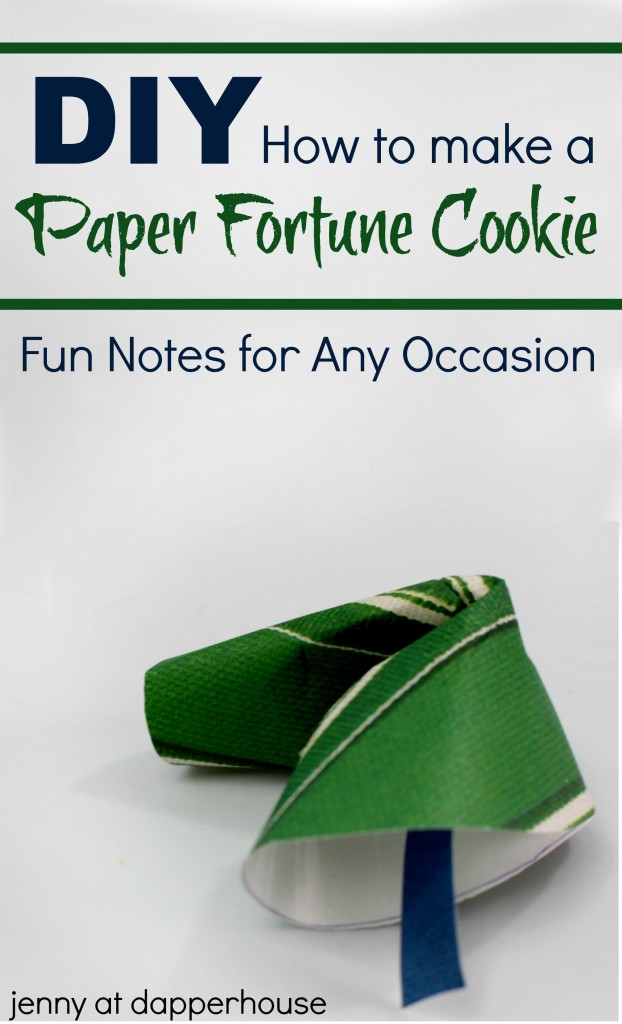 DIY Craft Paper Fortune Cookie Notes for All Occasions - jenny at dapperhouse