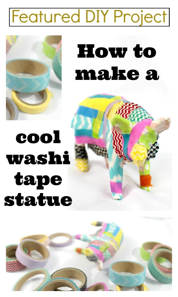 Featured DIY Project at jenny at dapperhouse - Hoe to make a washi tape statue craft