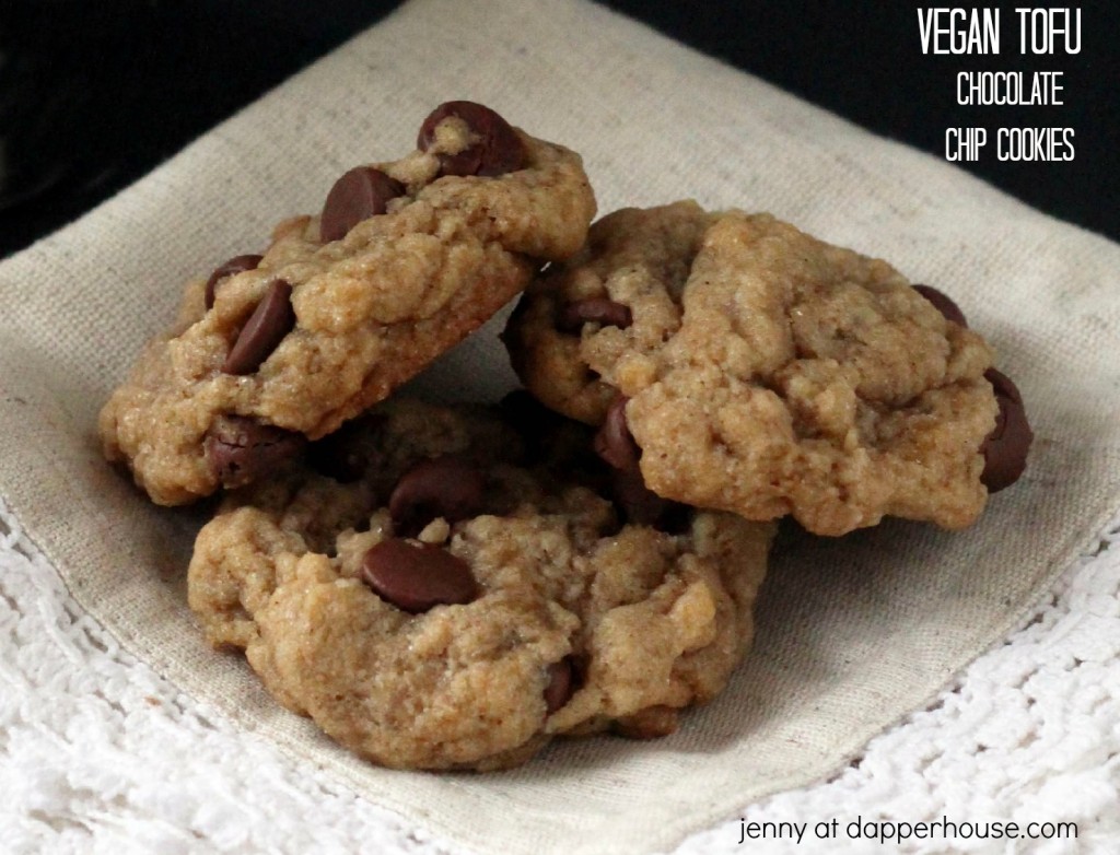 vegan tofu chocolate chip cookie recipe - jenny at dapperhouse