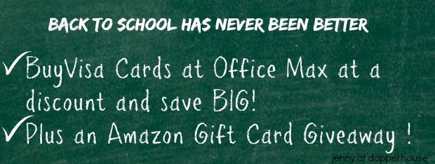 Back to School Giveaways and Deals at office Max and Jenny at dapperhouse #OMaxVisa15 #ad