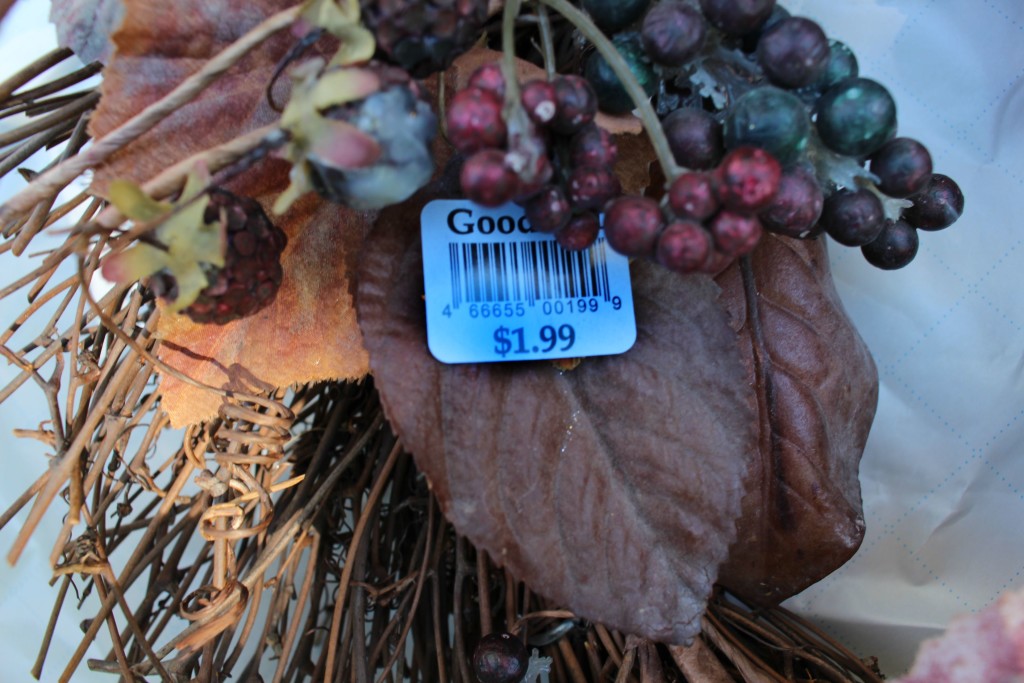 Buy a wreath at a second hand store