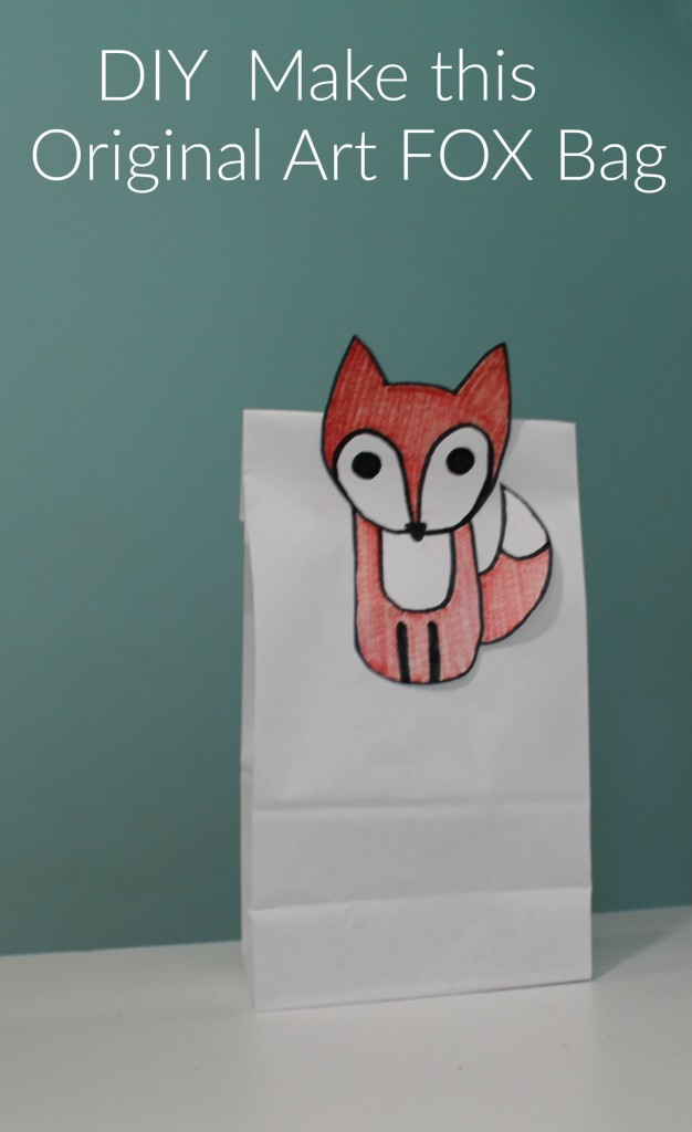 DIY Original Art Fox Bag - jenny at dapperhouse