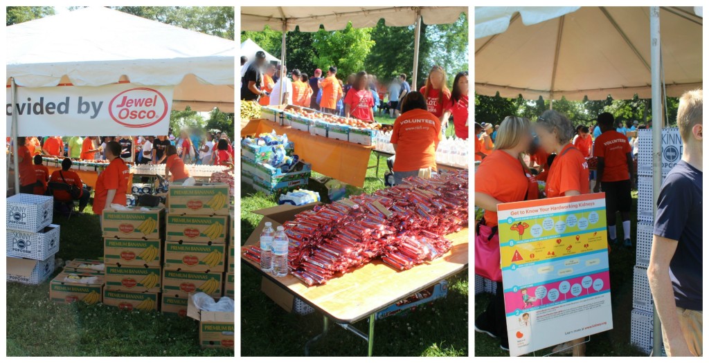 Jewel Osco sponsored food and water at the Kidney Walk in Chicago - jenny at dapperhouse