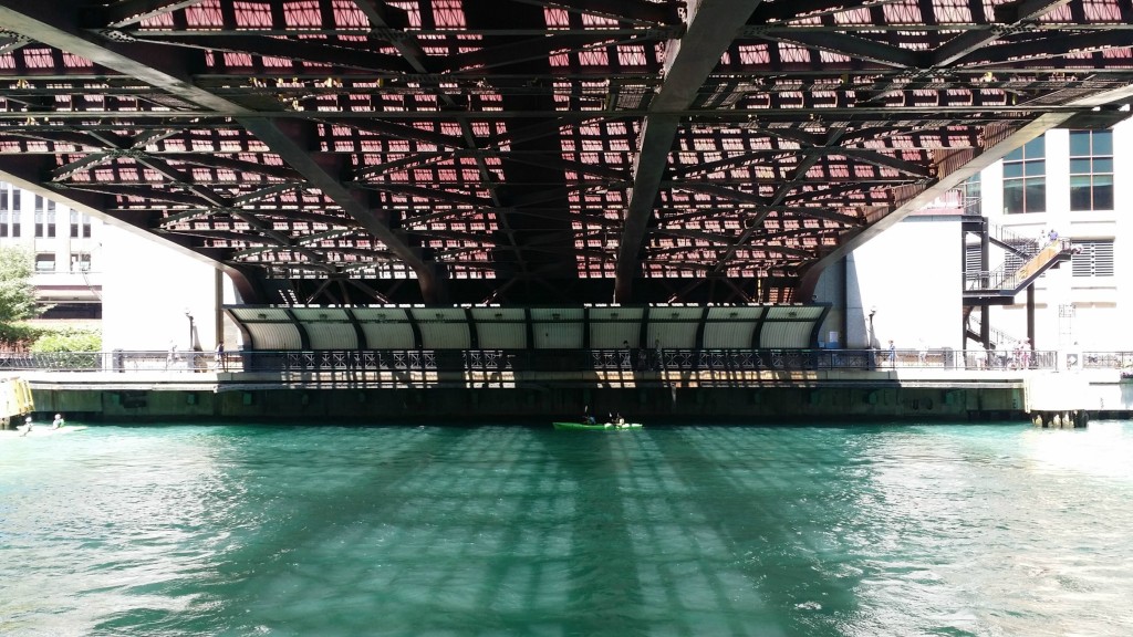 Chicago River Walk bridge - jenny at dapperhouse