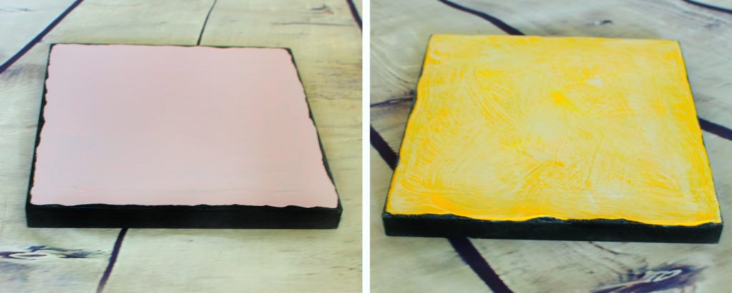 How to make your own DIY Wall Art - jenny at dapperhouse - pink, gold, yellow, black