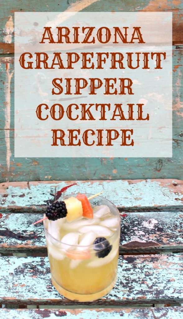 Arizona Grapefruit Sipper Cocktail Recipe - jenny at dapperhouse #rum